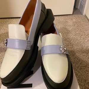 Ganni Women's Color Block Loafers